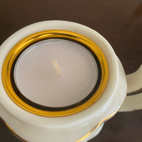 Vintage, Set of 4, Retired Party Lite, Romantic Chic Teapot Tea light Holders - Picture 11 of 11
